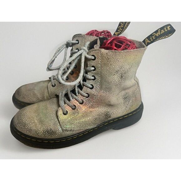 Kids Dr. Martens 1460 Pascal Boots Women's Size US 3 Distressed Look Combat Soft - Picture 1 of 11